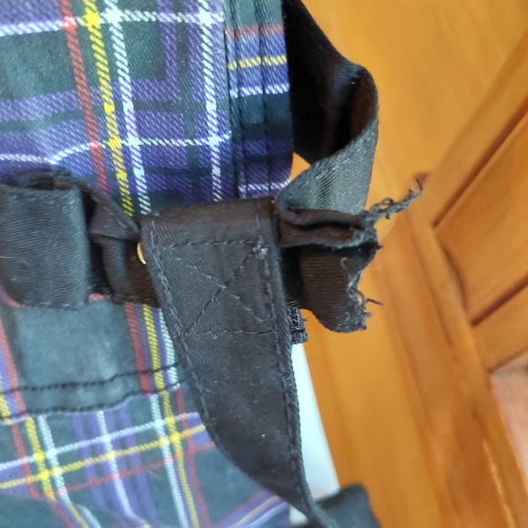 Purple plaid Tripp nyc royal bones skinny pants - Picture 6 of 10